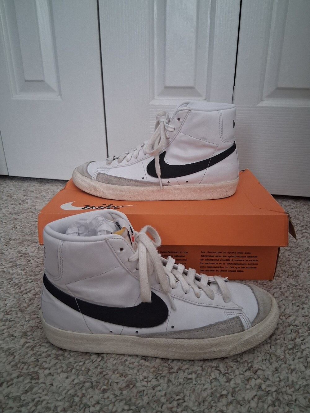 Nike Blazer '77 Vintage Leather High Top Sneakers M8/W9.5